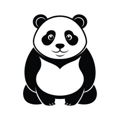 Panda Silhouette Vector illustration 