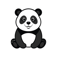 Panda Silhouette Vector illustration 