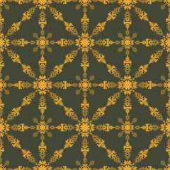 Damask pattern vector Perfect for bed sheets, carpets, and wallpapers, the seamless, vintage patterns add a touch of classic luxury to any fabric.