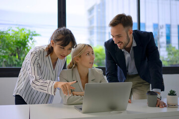 Daily life of business person at office.