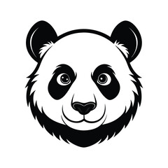 Panda Silhouette Vector illustration 