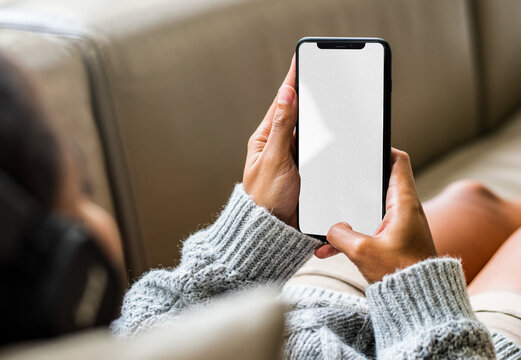 Phone screen png transparent mockup