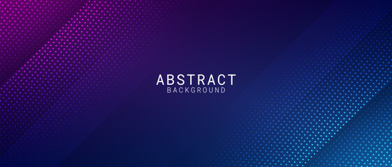 Modern abstract background with dynamic diagonal gradient and halftone dot pattern for tech design concept