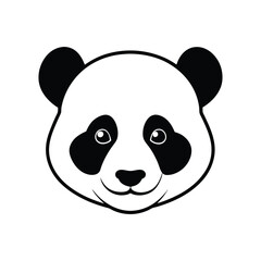 Panda Silhouette Vector illustration 