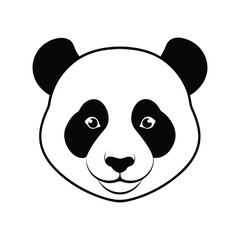 Panda Silhouette Vector illustration 