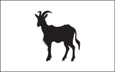 Premium Vector | Simple goat silhouette vector in isolated white background Goat silhouettes set, large pack of vector silhouette design, isolated white background