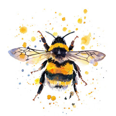 Buzz watercolor illustration isolated on transparent. png file for art work, posters, posters, cards, holiday decor.
