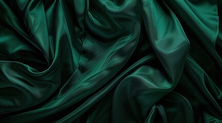 Fototapeta premium green silk fabric