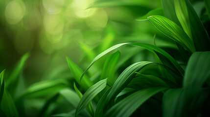 Fototapeta premium Abstract Botanical Art with Leaf Patterns and Soft Focus