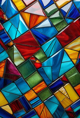 Fototapeta premium colourful stained glass mosaic background