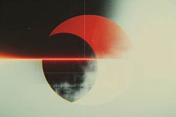 Abstract geometric circles with light and shadow gradient for contemporary art and design projects