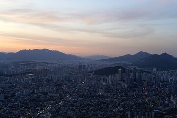 Fototapeta premium 용마산에서 본 풍경