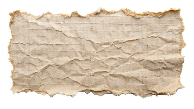 Torn ripper paper sheet Texture isolated on transparent background

