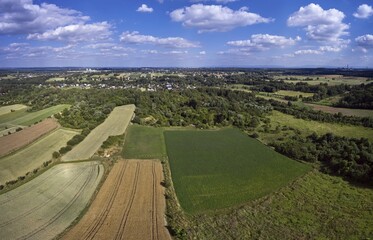 Kamieniołomy wapienne w Mikołowie – Mokre – widok z lotu ptaka. Śląski Ogród Botaniczny © arteffect.pl