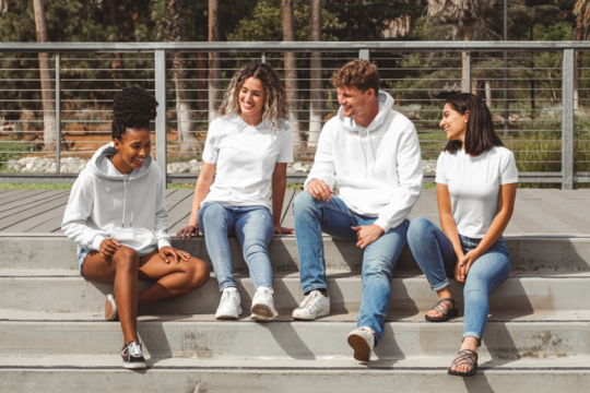 Hoodie mockups png, transparent tees, casual wear fashion