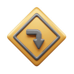 Traffic Sign And Symbol 3D Icon or Road sign 3d icon