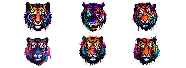 set of lion head collection 