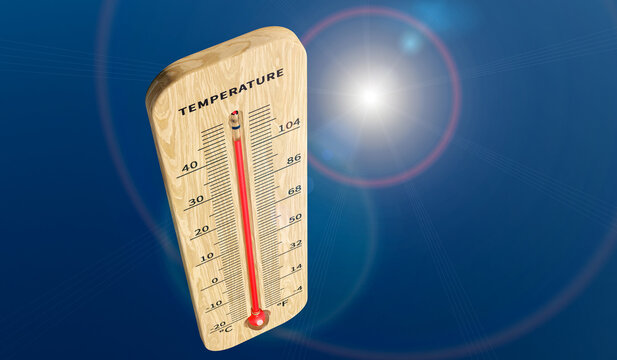 A thermometer with explosive readings in the scorching heat