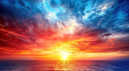 Fototapeta premium sunset in the sea