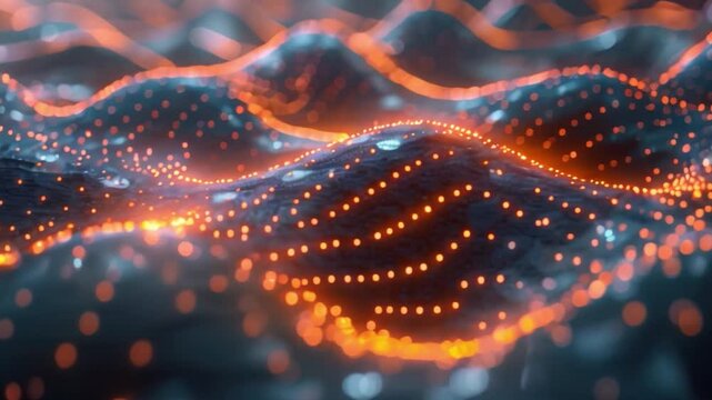 An abstract image representing the complex processes involved in AI algorithms optimizing experimental designs for research and development.