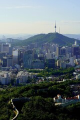 인왕산에서 바라본 풍경