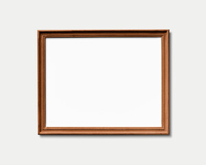 Wooden frame png mockup, transparent design