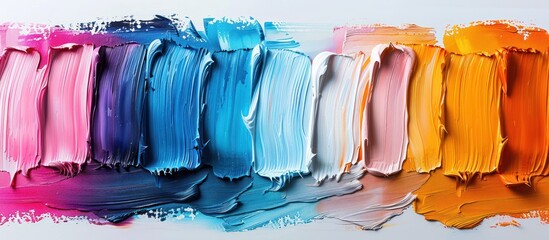 Abstract Acrylic Paint Swirls
