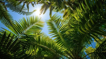 palm tree leaves