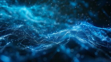 A futuristic digital information technology hologram with a cloud icon, displayed against a backdrop of blue and golden light digits and code, symbolizing cloud computing.