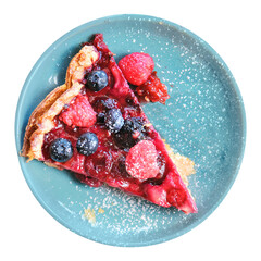 Berry pie png collage element, transparent background