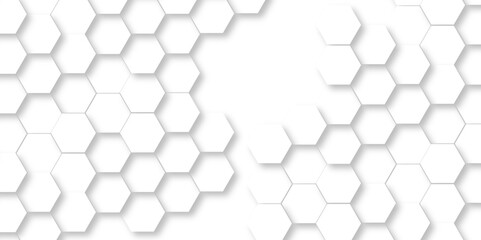 Background with hexagons. Abstract background with lines. white texture background. hexagon abstract background. Surface polygon pattern with glowing hexagon paper texture and futuristic business.