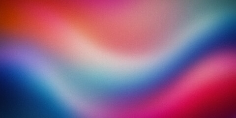 Obraz premium A vibrant gradient blending shades of red, pink, blue, and teal, creating a lively and dynamic abstract background. Ideal for modern, trendy, and creative design projects
