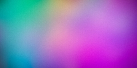 Vibrant gradient background with smooth transitions of green, blue, yellow, and pink hues. Ideal for modern design projects, digital art, and presentations