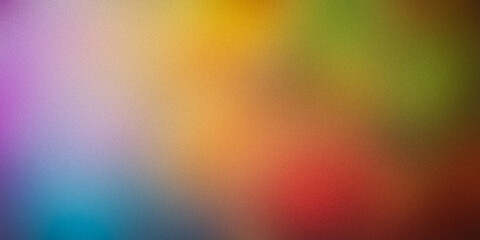 A vibrant gradient background featuring smooth transitions between shades of purple, blue, orange, green, and yellow. Ideal for modern designs, digital art, and creative projects