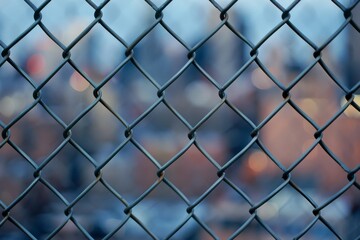Fototapeta premium close-up of the net on the goalkeeper's goal on the football field sports equipment for the game. Beautiful simple AI generated image in 4K, unique.