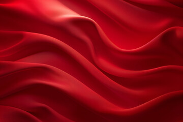 Obraz premium close up horizontal illustration of red waves abstract wallpaper background