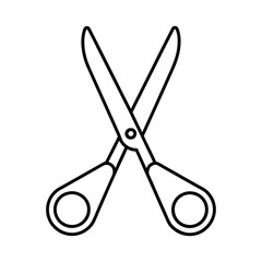 Scissor Line Art Vector Illustration for Print and Digital Use