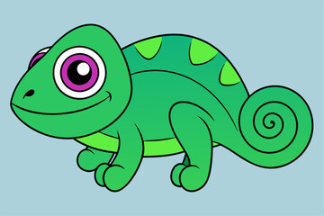 Stunning Chameleon Graphic Design Vector Element for Creative Projects, Perfect for digital and print use.
