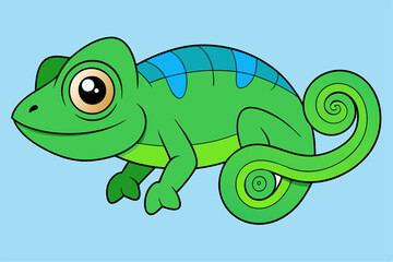 Stunning Chameleon Graphic Design Vector Element for Creative Projects, Perfect for digital and print use.