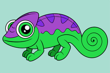 Stunning Chameleon Graphic Design Vector Element for Creative Projects, Perfect for digital and print use.