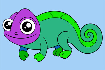 Stunning Chameleon Graphic Design Vector Element for Creative Projects, Perfect for digital and print use.