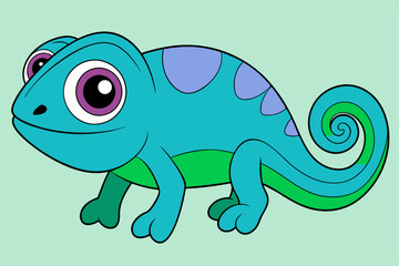 Stunning Chameleon Graphic Design Vector Element for Creative Projects, Perfect for digital and print use.