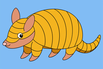 Adorable Armadillo Vector Graphic For Web And Print , Premium Armadillo Illustration For All Creative Projects. This premium armadillo illustration features a cute design perfect for print materials