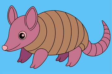 Adorable Armadillo Vector Graphic For Web And Print , Premium Armadillo Illustration For All Creative Projects. This premium armadillo illustration features a cute design perfect for print materials