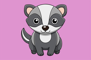 Stunning Badger Graphic Design Element for Creative Projects. Stunning badger graphic. Perfect for digital and print use.