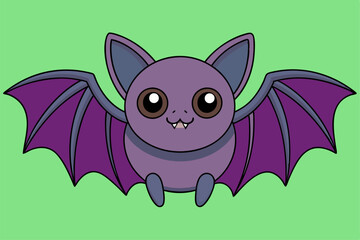 Adorable Bat Vector Graphic For Web And Print , Premium Bat Illustration For All Creative Projects. This premium Bat illustration features a cute and playful design perfect for print materials.