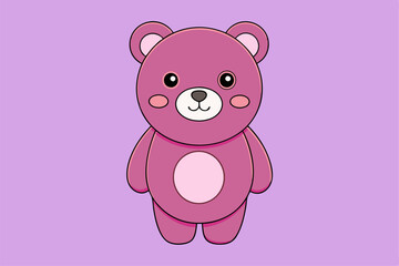 Adorable Bear Vector Graphic For Web And Print , Premium Bear Illustration For All Creative Projects. This premium bear illustration features a cute and playful design perfect for print materials. 
