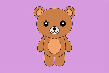 Adorable Bear Vector Graphic For Web And Print , Premium Bear Illustration For All Creative Projects. This premium bear illustration features a cute and playful design perfect for print materials. 