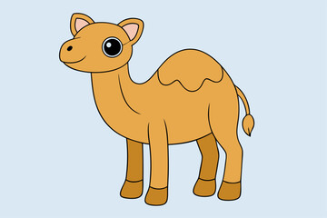 Adorable Camel Vector Graphic for Web and Print, Premium Camel Illustration for All Creative Projects.