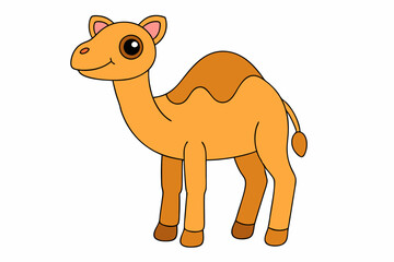 Adorable Camel Vector Graphic for Web and Print, Premium Camel Illustration for All Creative Projects.